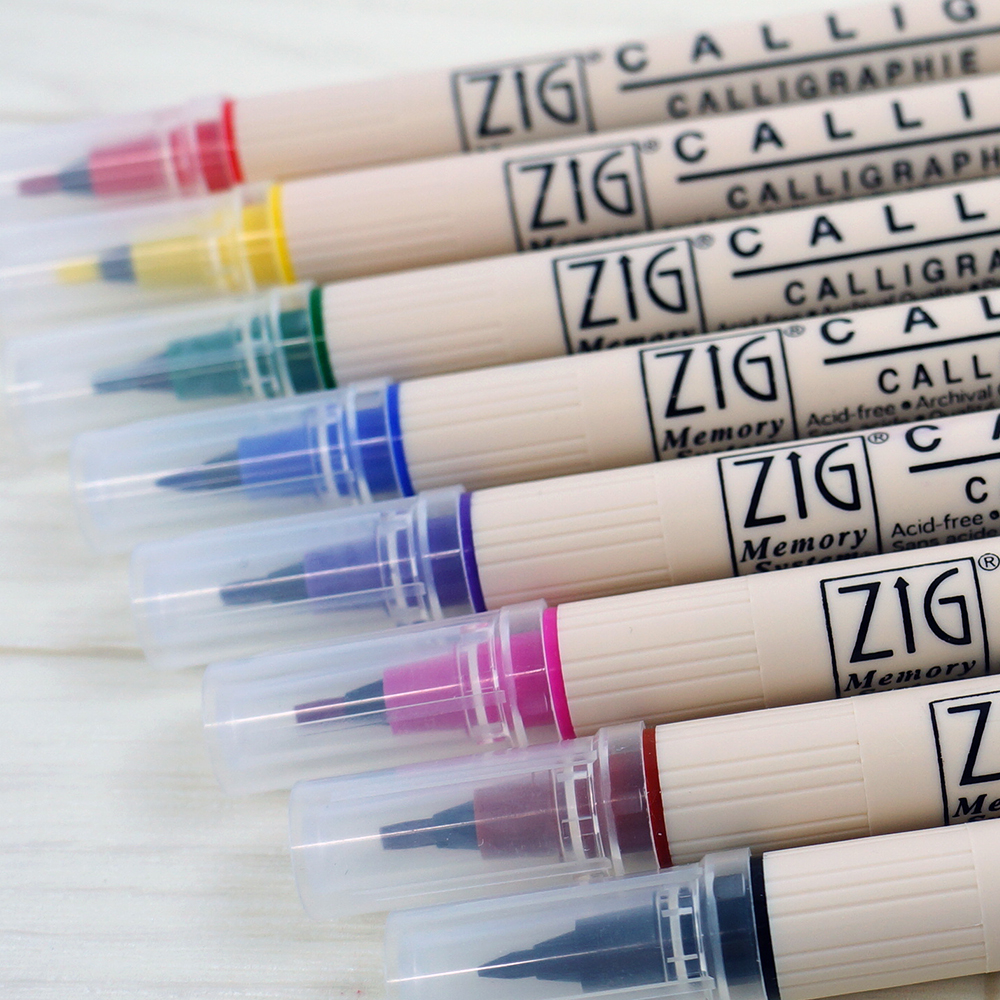 Zig Memory System – Marqueur Calligraphie Double Pointe – Wheat (orange) – Neuf