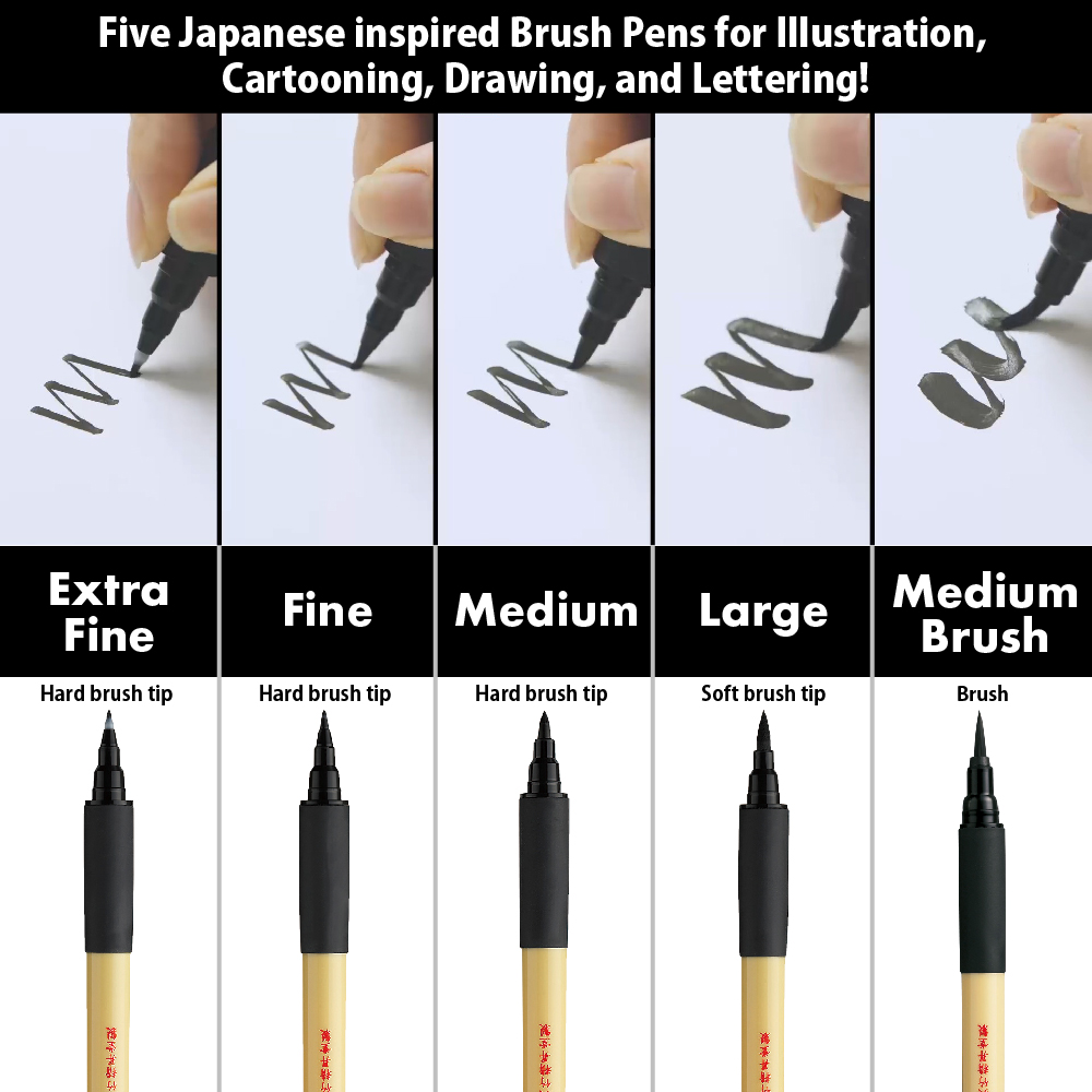 Bimoji Fude Pen Assorted Set